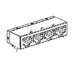 5558525-1 模块式连接器/以太网连接器 5558525-1 模块式连接器/以太网连接器