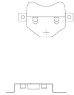 12BH404-GR 电池座、卡扣和接头 12BH404-GR 电池座、卡扣和接头