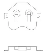 12BH401-GR 电池座、卡扣和接头 12BH401-GR 电池座、卡扣和接头