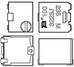 3223J-1-501E 电位器、微调器和变阻器 3223J-1-501E 电位器、微调器和变阻器