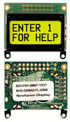 NHD-0208AZ-FL-GBW 显示器